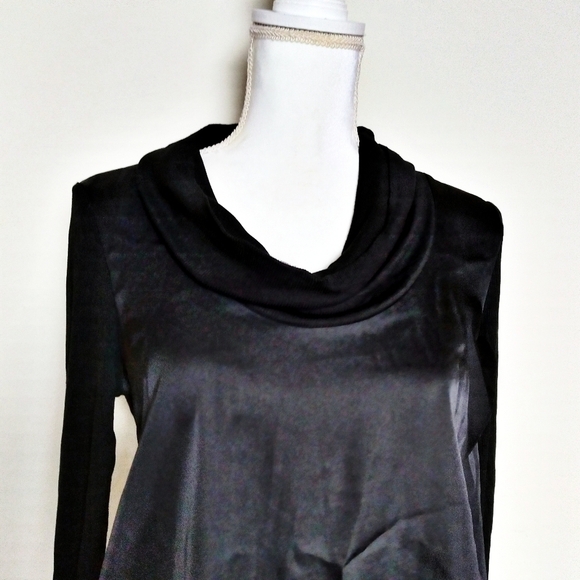 Anthro Deletta Drape Front Cowl Neck Tunic Top - Picture 5 of 9